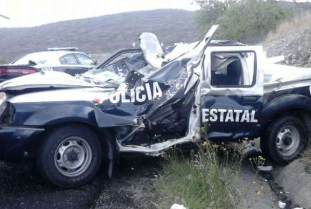 Se accidenta patrulla de la Fuerza Ciudadana en Charo; hay 6 lesionados 