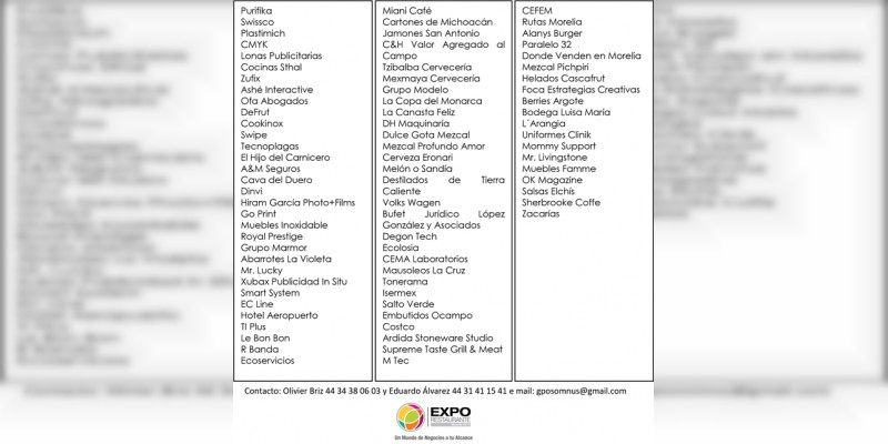 80 Empresas hacen posible la 2da. Expo Restaurante CANIRAC Morelia 2017 - Foto 1 