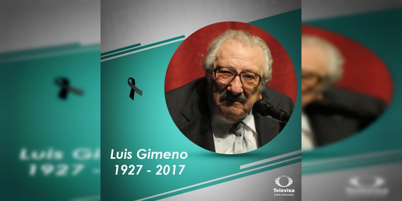 Fallece el primer actor Luis Gimeno 