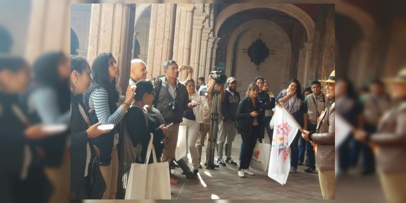 Realiza Sectur Michoacán recorrido turístico para periodistas por el Centro Histórico de Morelia 