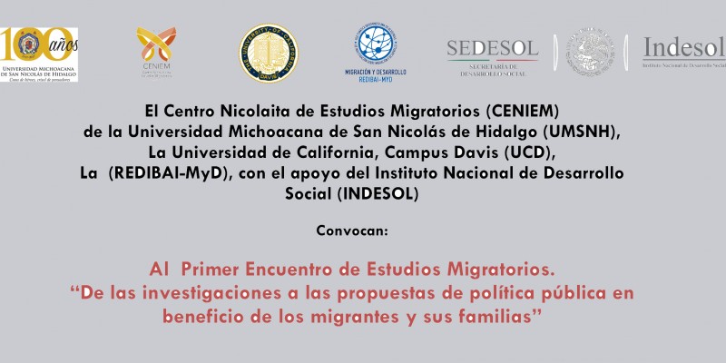 En la Universidad Michoacana, Primer Encuentro de Estudios Migratorios 