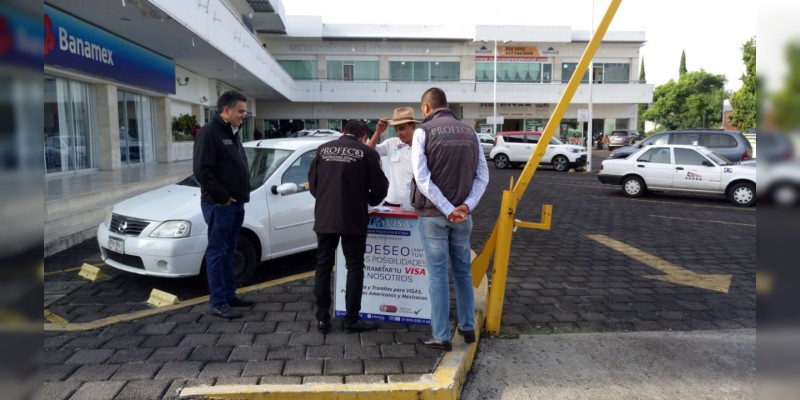 Suspende PROFECO a negocio dedicado a la gestoría de visas y pasaportes en Morelia - Foto 0 