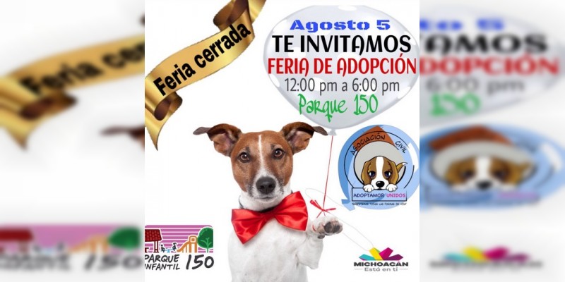 Este sábado, Feria de Adopción Canina en el Parque Infantil 150 