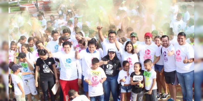⁠⁠⁠Realiza Red Jóvenes X México 1.ra. Carrera del Color en Múgica con apoyo de los diputados Fernando Salomón Rosales y Raymundo Arreola 