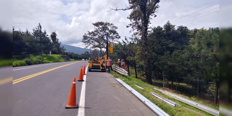 Invierte SCT más de 660 mdp en conservación de carreteras en Michoacán 