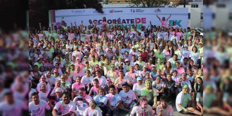 3 mil jóvenes en la 2da Carrera del Color: IJUMICH 