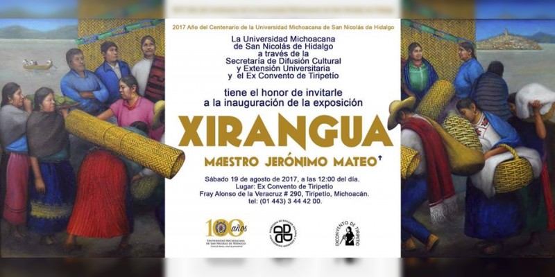 Ex convento de Tiripetío presentará obra de Gerónimo Mateo 