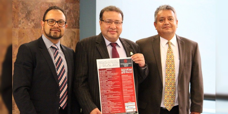 Presenta  Colegio de Contadores Públicos de Michoacán actividades para magno evento fiscal 2017 