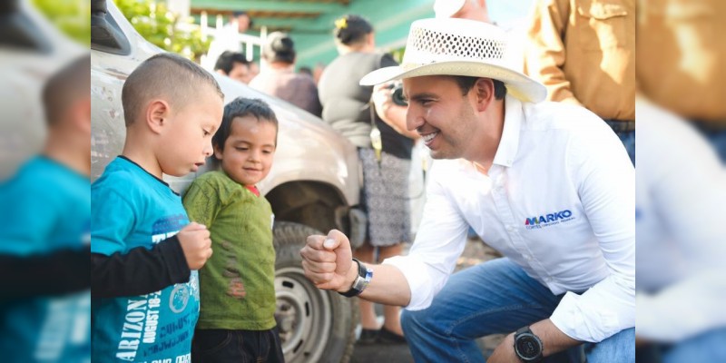 Apoyar a los que menos tienen, uno de mis compromisos con Michoacán: Marko Cortés 