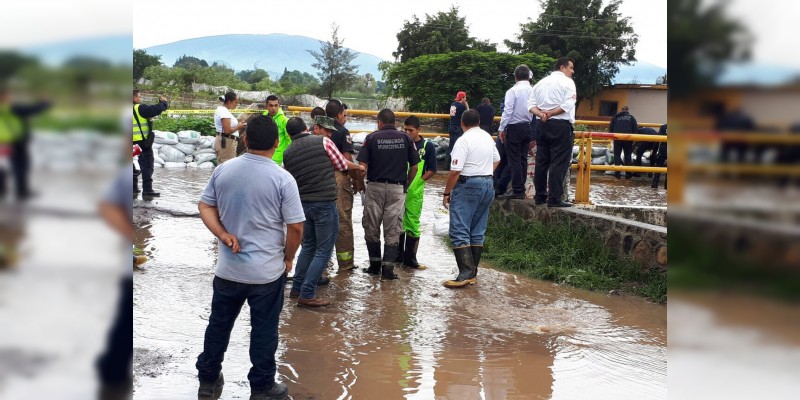 PC Estatal, atenta a eventos de riesgo por lluvias en Michoacán 
