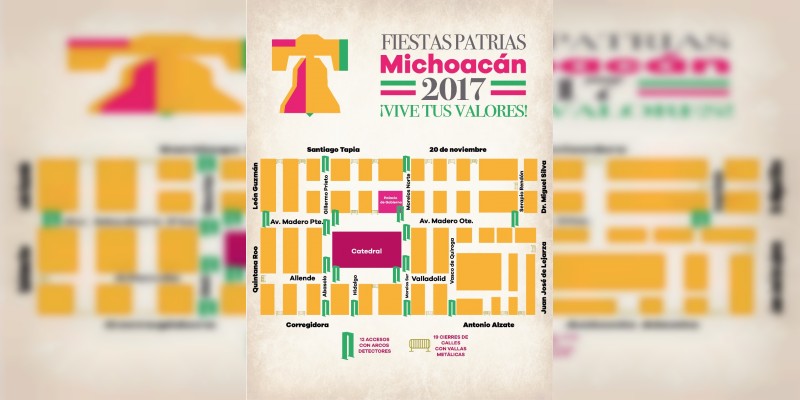 Detalla SSP dispositivo vial y de acceso por festejos patrios en Morelia 