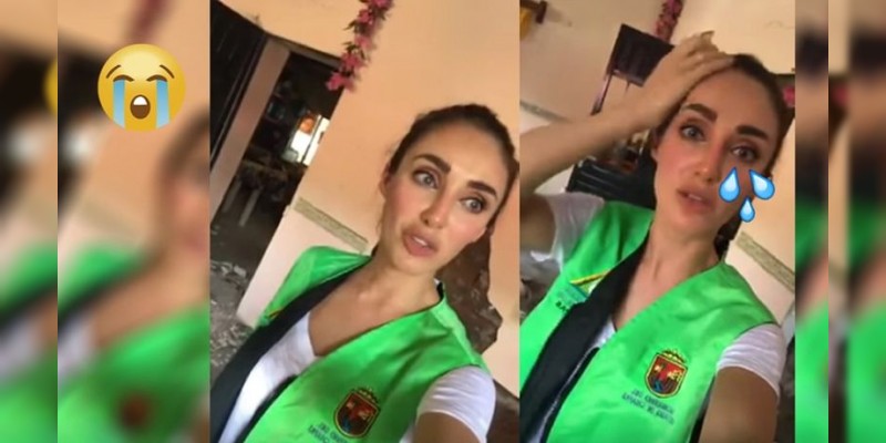 Destrozan a Anahí por video donde sale muy "despeinada" con las victimas del sismo 
