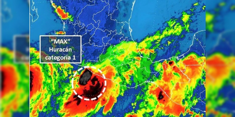 Alerta Segob ante lluvias por huracán "Max" en costas michoacanas 