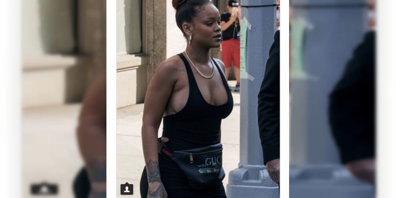 Rihanna se pasea sin sostén por Nueva York  