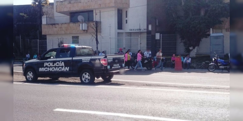 Vigila SSP manifestación de CNTE en Morelia 
