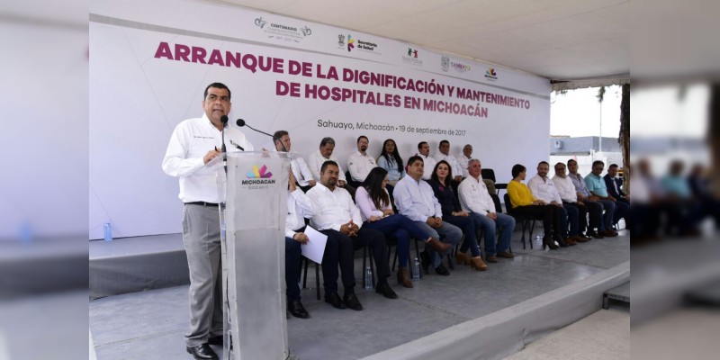 Arranca Gobierno de Michoacán dignificación de Hospitales  