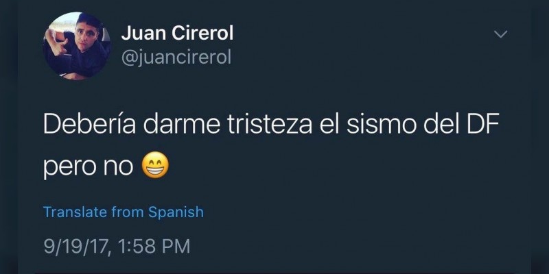 Cantante mexicano se burla del sismo y sus victimas  