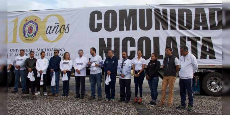 Rumbo a Morelos y Puebla, 30 toneladas de ayuda humanitaria de los michoacanos 