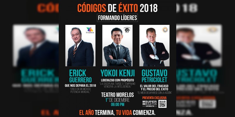 Códigos De Éxito 2018 llegará a Morelia para formar y perfeccionar líderes  