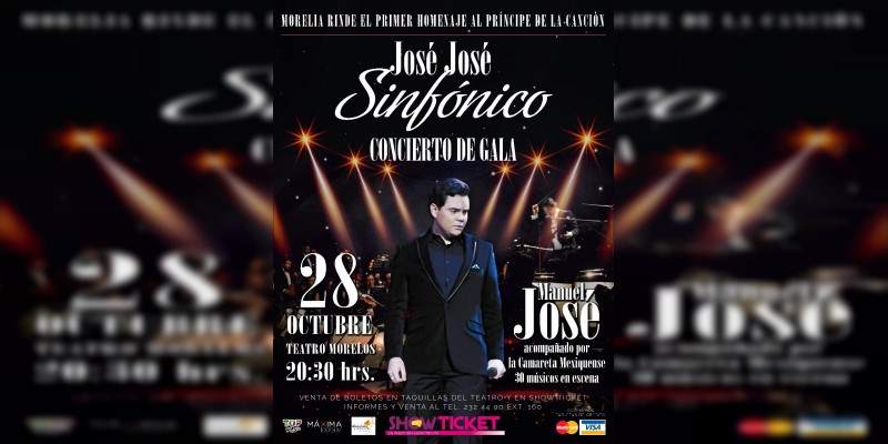 Morelia le rendirá el primer homenaje a José José  