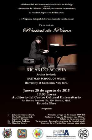 Presenta FPBA concierto de piano con intérprete internacional 