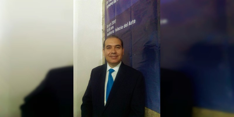 Naasón Joaquín García, director de la iglesia La Luz del Mundo en Morelia el 8 de octubre 