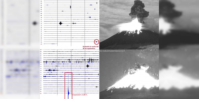 Nueva explosión en el Popocatépetl 