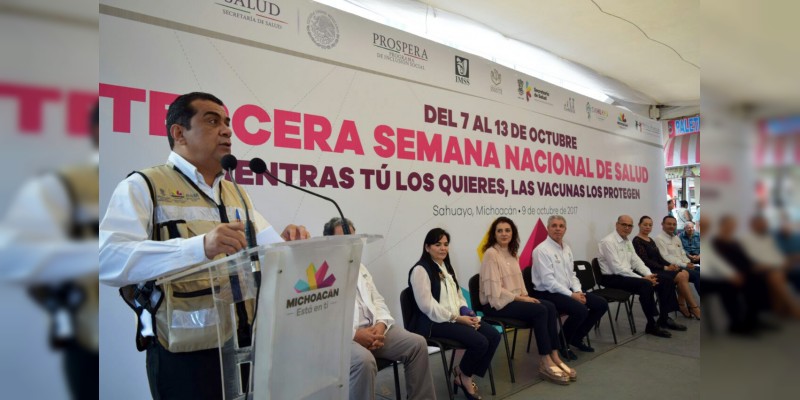 SSM pone en marcha la Tercera Semana Nacional de Salud en Michoacán 