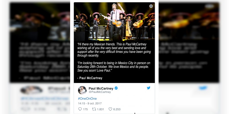 Sigue en pie concierto de Paul McCartney en la Ciudad de Mexico  