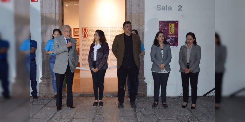 Inauguran en Clavijero la muestra Rojo Desierto 