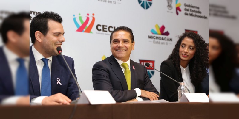 Michoacán tendrá equipo de basquetbol profesional, anuncia Silvano Aureoles 