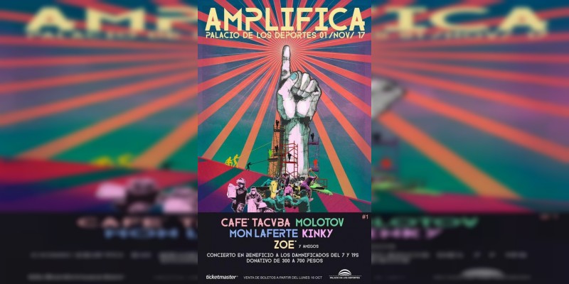 'Amplifica' el evento a beneficio donde si asistirán Café Tacvba y Molotov 
