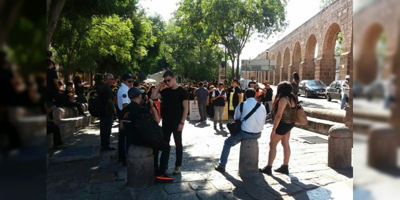 Marchan contra la esclavitud en Morelia 