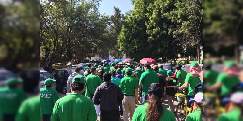 Apunto de iniciar marcha de la CNTE y Staspe - Foto 0 