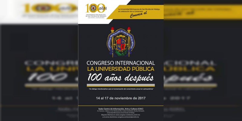 En noviembre Congreso Internacional a universidad pública cien años después, con sede en la UMSNH 
