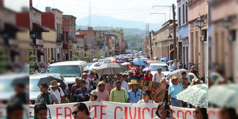 Finaliza mitin frente a Palacio de Gobierno - Foto 3 