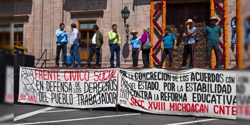 Frente Cívico Social reclama al gobierno solucione sus demandas 