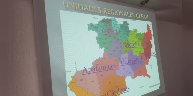 40 personas en situación de víctimas atiende cada mes la CEEAV en la región Apatzingán 