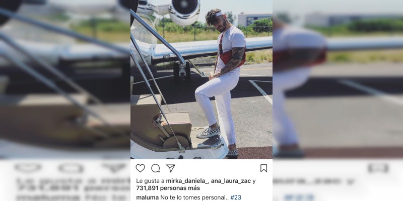 Maluma se defiende tras haber rechazado y aventado a fan en Guadalajara  