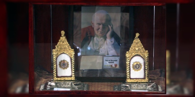 Hurtan reliquias de Juan Pablo II 