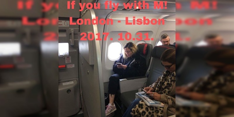 Sorprenden a Madonna viajando en clase turista 