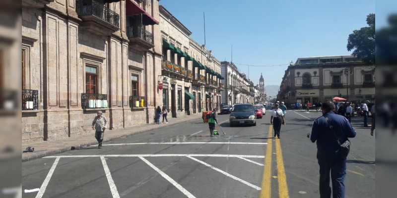 SPUM y SUEUM liberan vialidad en la Av. Madero 