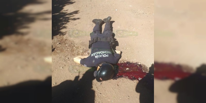 Asesinan a dos polimunicipales en Tangancícuaro - Foto 1 