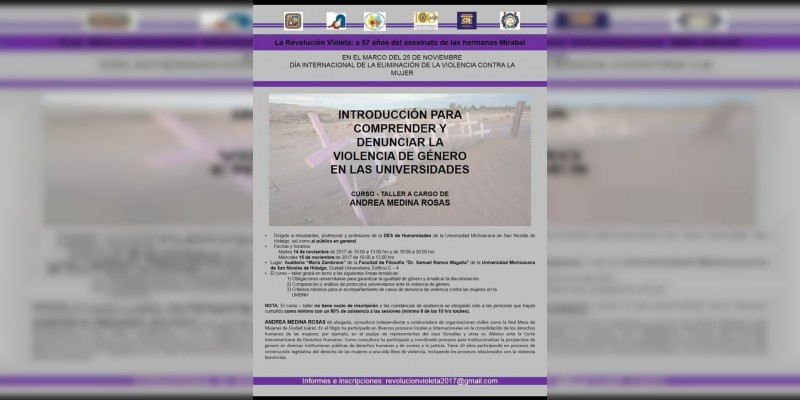 Facultad de Filosofía analizará violencia de género en universidades 