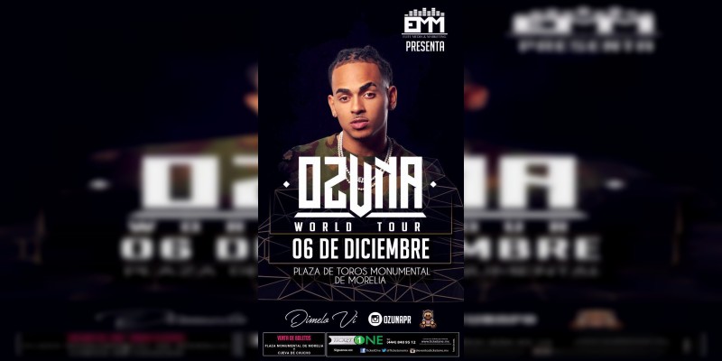 Ozuna traerá su Odisea Tour a Morelia en Diciembre  