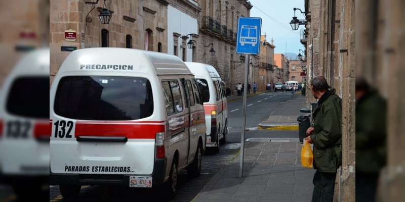 Iniciará en Morelia campaña para que los morelianos respeten las paradas establecidas del transporte público 