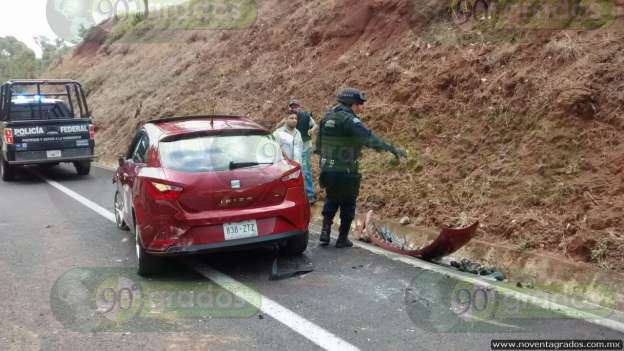 Lluvias provocan accidentes en carreteras de Uruapan - Foto 1 