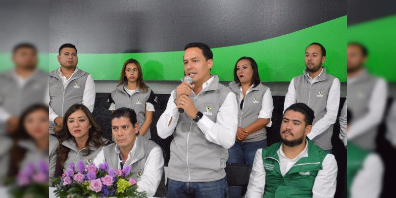 Asume Jonathan Sanata la dirigencia del Comité Municipal del PVEM en Morelia 