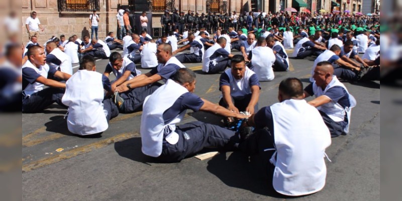 Concluye con saldo blanco dispositivo de SSP en Morelia por desfile del 20 de Noviembre 