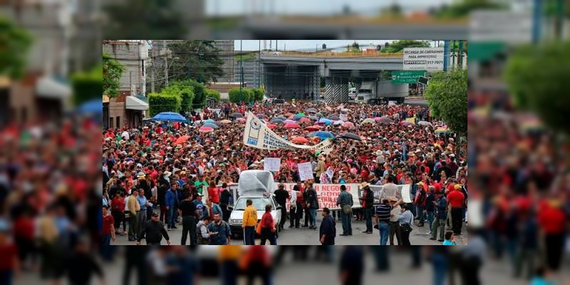 CNTE se manifestará este jueves en Morelia, realizarán plantón en el centro 